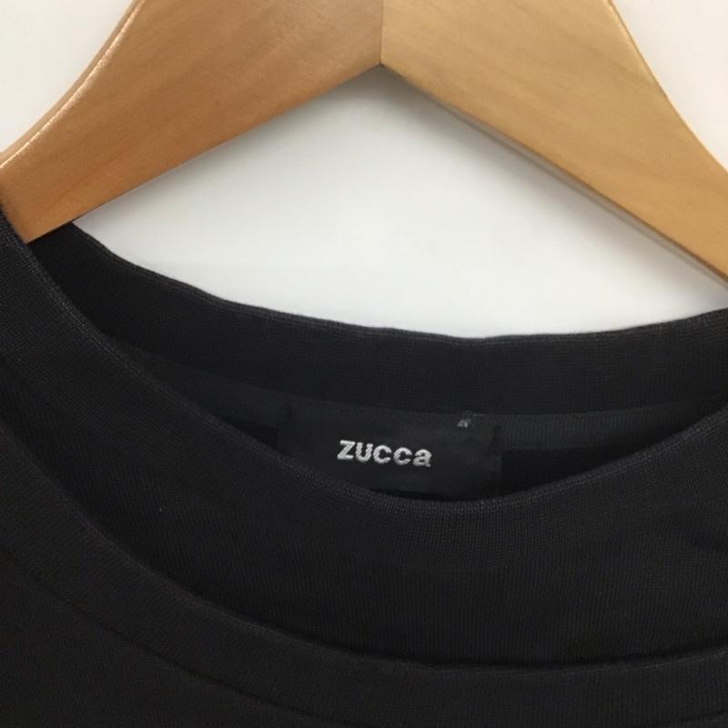 ズッカ ZUCCa トレーナー 長袖 長袖トレーナー スウェット クルーネック プルオーバー M 無地 黒 / ブラック /  メンズ USED 古着 中古 10148259