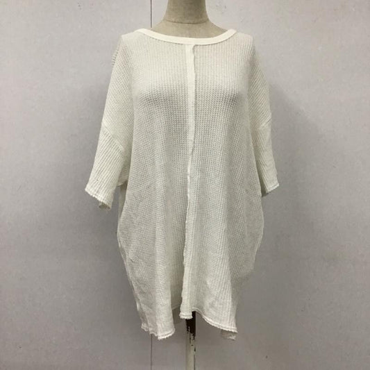 レイビームス Ray BEAMS Tシャツ 半袖 半袖カットソー ワッフルカットソー クルーネックカットソー 無地 白 / ホワイト /  レディース USED 古着 中古 10115918