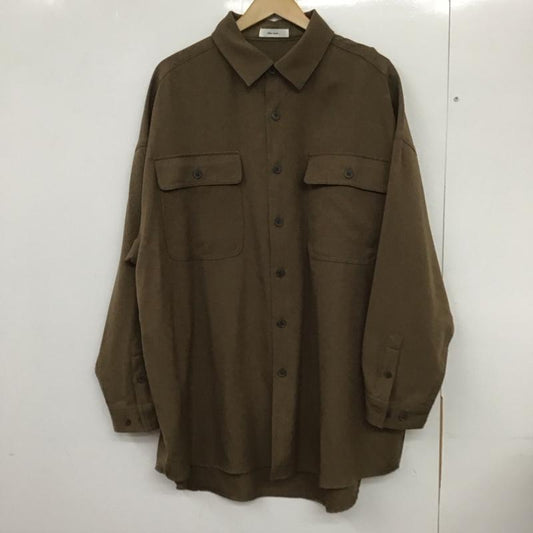 ニコアンド niko and... シャツ、ブラウス 長袖 ST95CA02SM ウーリッシュフラノCPOシャツ 無地 茶 / ブラウン /  レディース USED 古着 中古 10132788