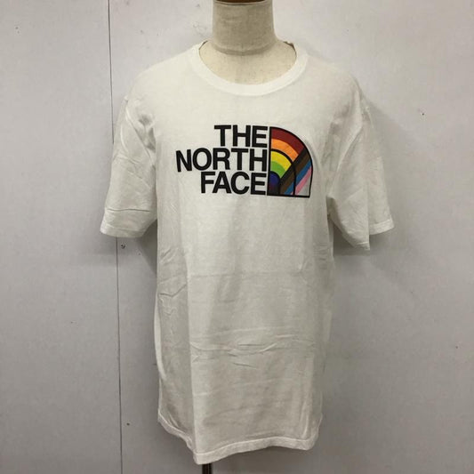 ザノースフェイス THE NORTH FACE Tシャツ 半袖 nf0a5j9hfn4 PRIDETEE 半袖カットソー プリントTシャツ XL プリント X ロゴ、文字 白 / ホワイト /  メンズ USED 古着 中古 10118078