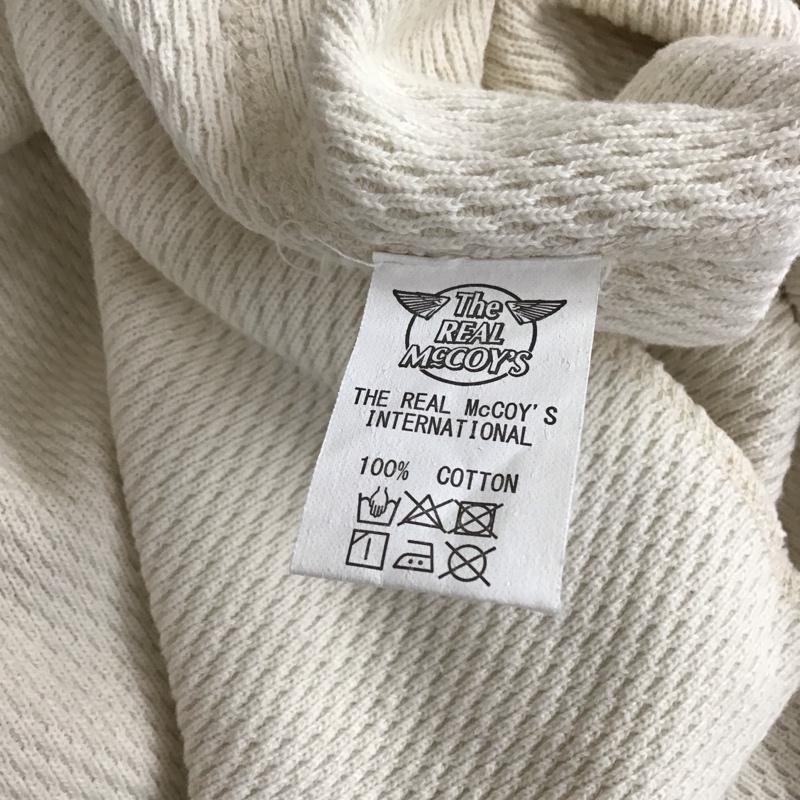ザリアルマッコイズ THE REAL McCOY S カットソー 長袖 長袖カットソー クルーネックカットソー ロングスリーブカットソー L 無地 ベージュ / ベージュ /  メンズ USED 古着 中古 10115381
