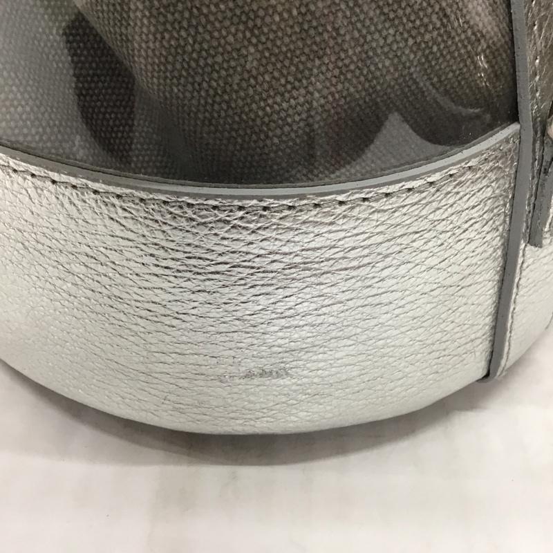 セオリーリュクス theory luxe ショルダーバッグ ショルダーバッグ バケツバッグ クリア 無地 銀 / シルバー / X 透明 / クリア /  レディース USED 古着 中古 10116970