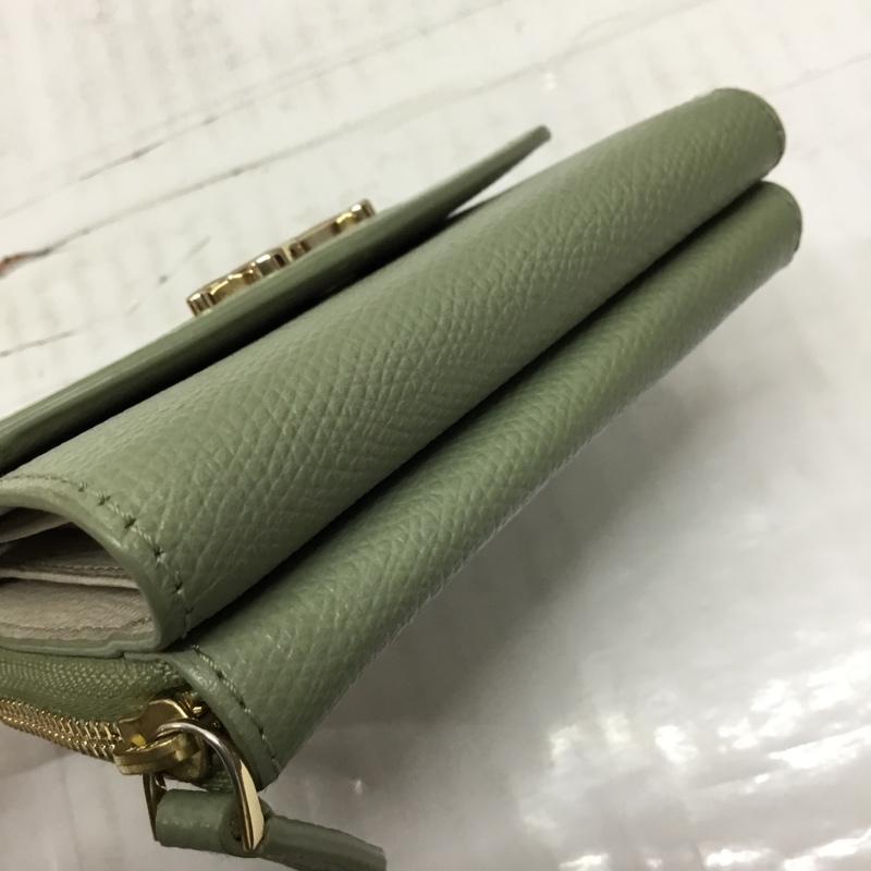 アニエス・ベー agnes b. 財布 コンパクト財布 TAW05-02 ミニウォレット ワンポイント 薄緑 / ライトグリーン /  レディース USED 古着 中古 10111054