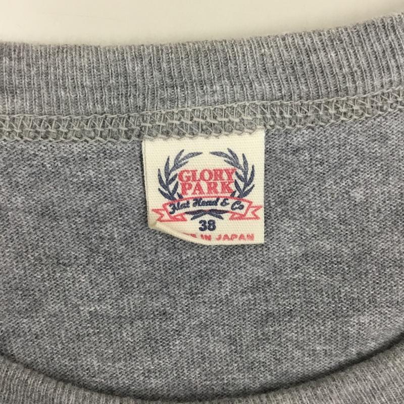フラットヘッド FLATHEAD Tシャツ 半袖 38 プリント 灰 / グレー /  メンズ USED 古着 中古 10109608
