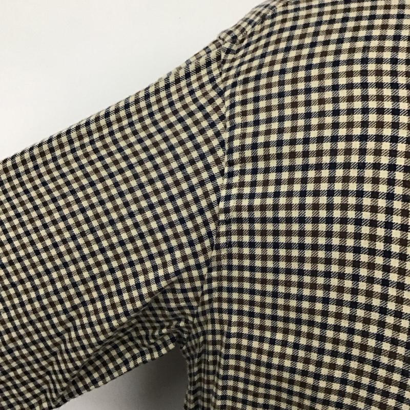 アンダーカバー UNDERCOVER シャツ、ブラウス 長袖 UCU4403-1 ロング丈 3 チェック ベージュ / ベージュ / X 茶 / ブラウン / X 紺 / ネイビー /  メンズ USED 古着 中古 10119793