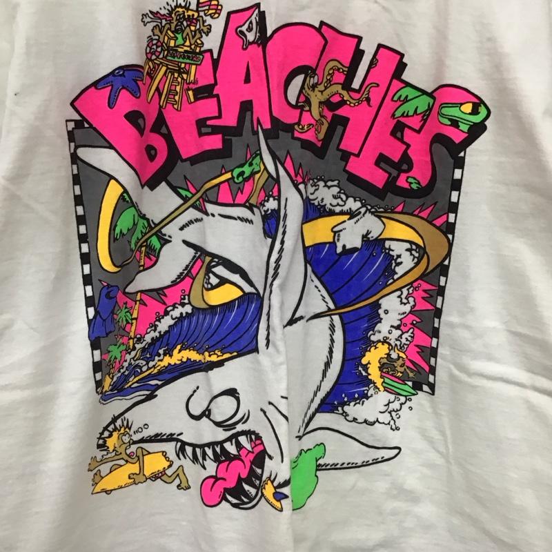 古着 USED Tシャツ 半袖 半袖カットソー プリントTシャツ クルーネックカットソー L ロゴ、文字 白 / ホワイト /  メンズ USED 古着 中古 10150072