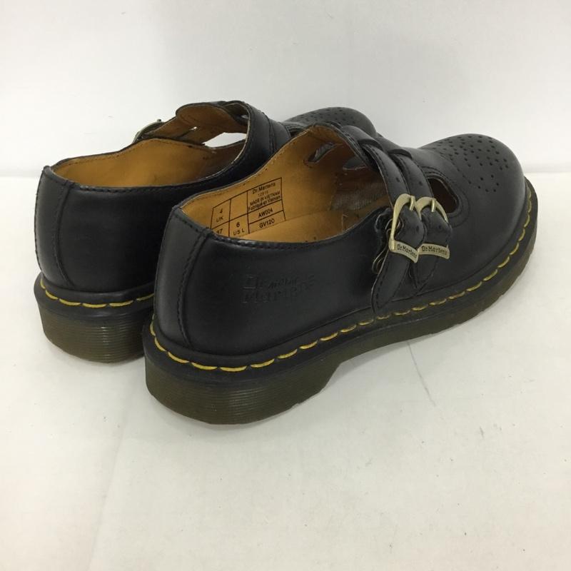 ドクターマーチン Dr.Martens 革靴 革靴 AW004 メダリオン メリージェーン ストラップ UK4 US：6  黒 / ブラック /  レディース USED 古着 中古 10124862