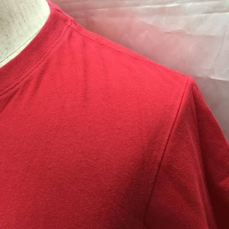 トミーヒルフィガー TOMMY HILFIGER Tシャツ 半袖 114-222900-720 クルーネック プリント XS ロゴ、文字 赤 / レッド /  メンズ USED 古着 中古 10111393