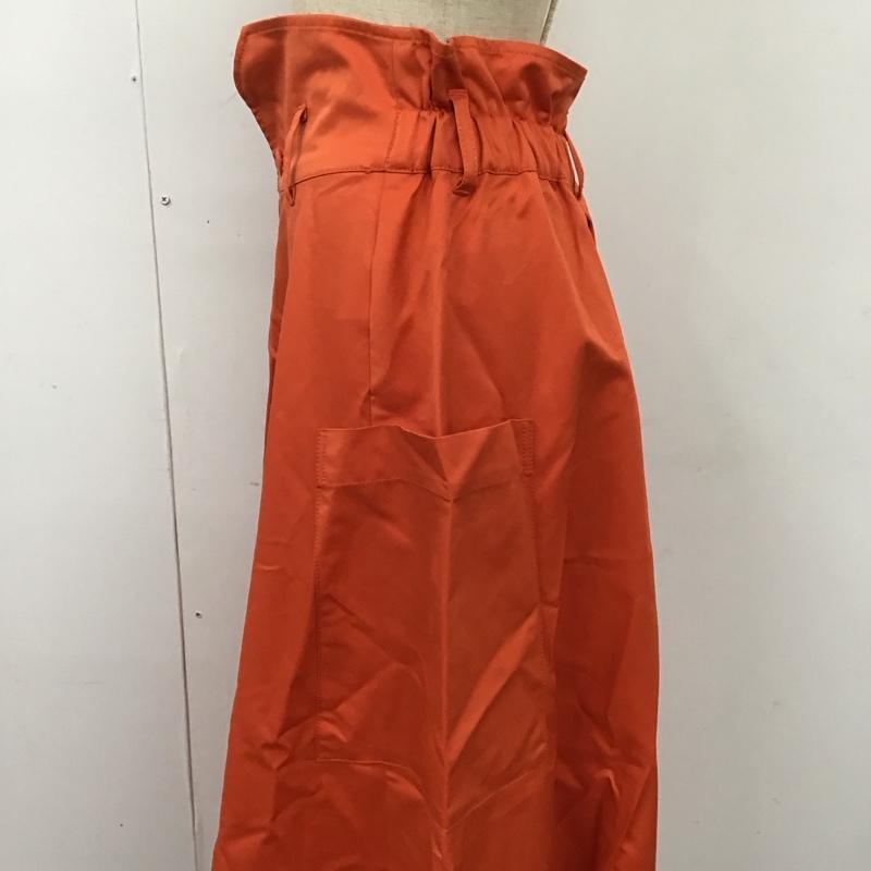 ジーナシス JEANASIS スカート ロングスカート js050230ad FREE 無地 橙 / オレンジ /  レディース USED 古着 中古 10121259