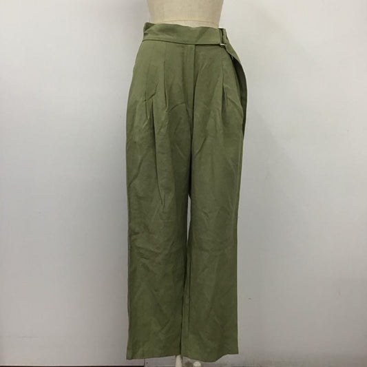 ローリーズファーム LOWRYS FARM パンツ スラックス L 無地 カーキ / カーキ /  レディース USED 古着 中古 10110281