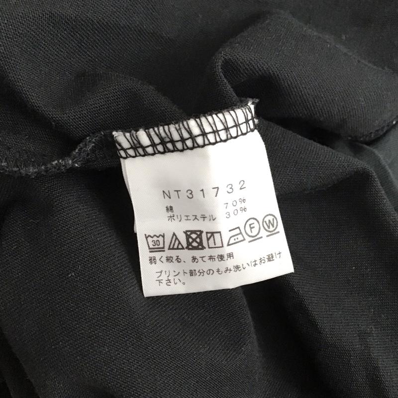 ザノースフェイス THE NORTH FACE Tシャツ 半袖 8210191737 マルチロングシャツ ノーカラーシャツ M ロゴ、文字 黒 / ブラック /  メンズ USED 古着 中古 10126092