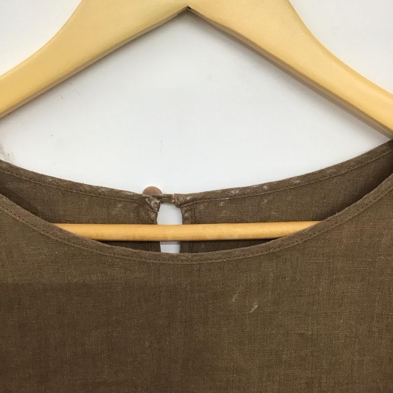 アーバンリサーチドアーズ URBAN RESEARCH DOORS ワンピース ロングスカート 半袖ロングワンピース フレアスカート ONE SIZE 無地 茶 / ブラウン /  レディース USED 古着 中古 10149638