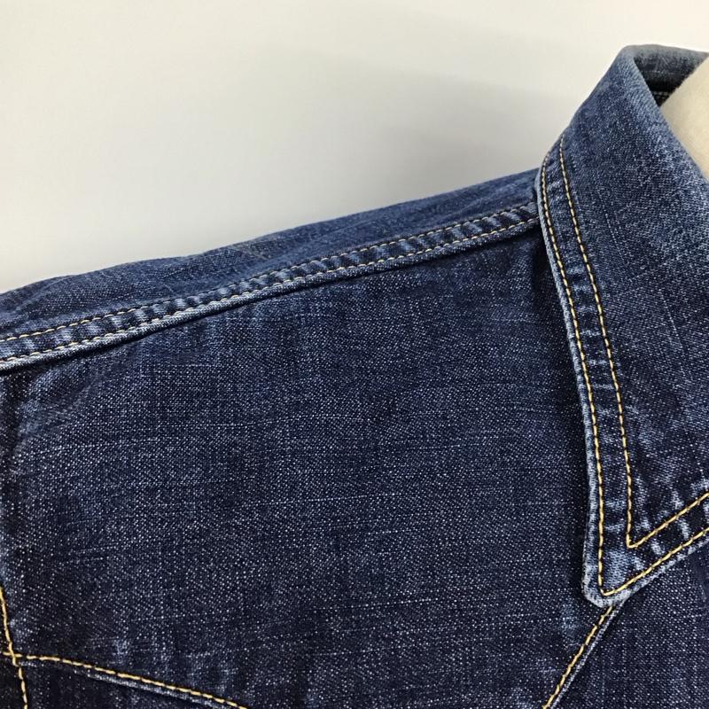フラットヘッド The Flat Head シャツ、ブラウス 長袖 長袖シャツ デニムシャツ カラーシャツ 40 無地 インディゴ / インディゴ /  メンズ USED 古着 中古 10125971