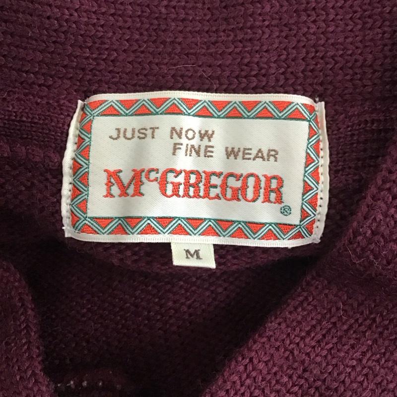 マックレガー McGREGOR ニット、セーター 長袖 M 無地 えんじ / ワインレッド /  メンズ USED 古着 中古 10111694