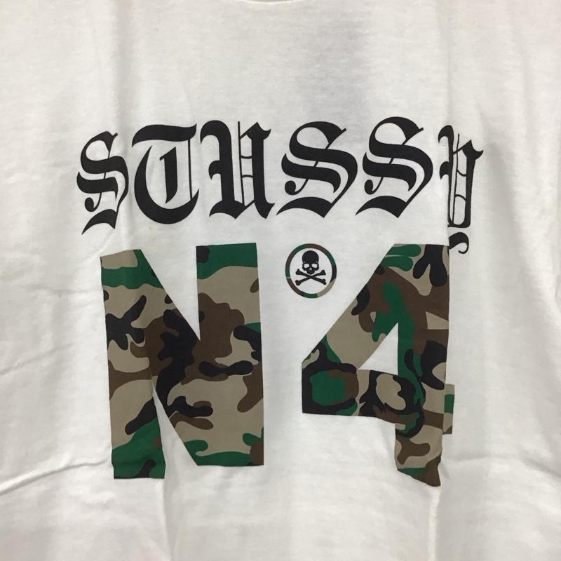 ステューシー STUSSY Tシャツ 半袖 半袖カットソー プリントTシャツ クルーネックカットソー S ロゴ、文字 白 / ホワイト /  メンズ USED 古着 中古 10145557