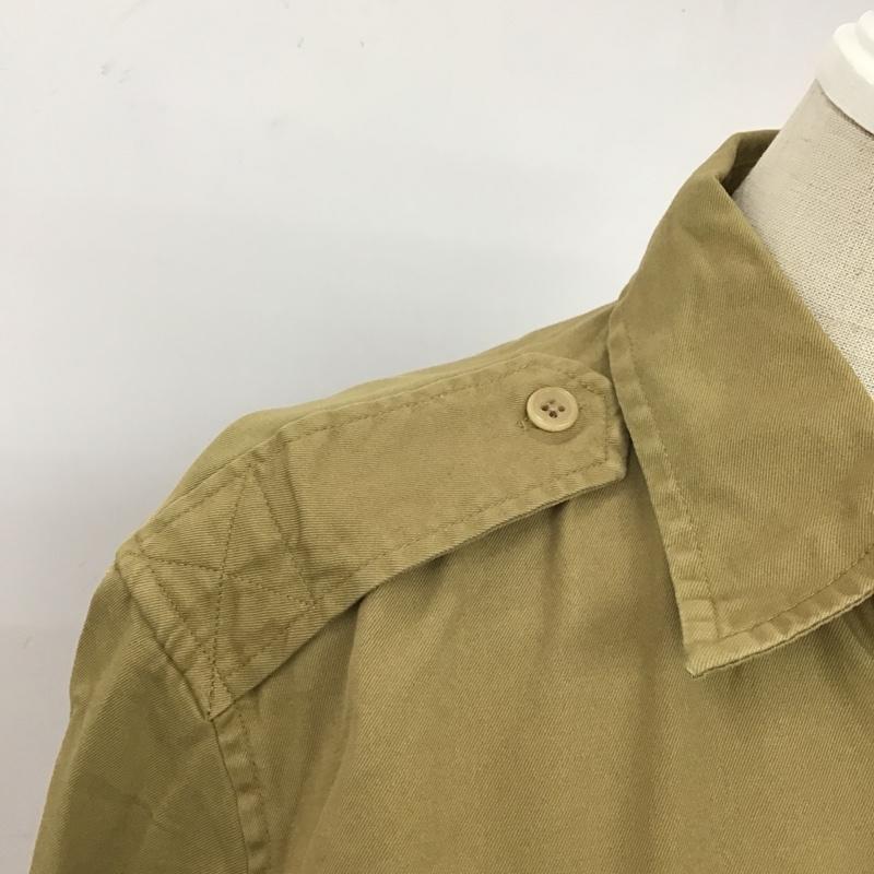 ポロラルフローレン POLO RALPH LAUREN ワンピース ロングスカート シャツロングワンピース 長袖ワンピース カジュアルロングワンピース ウエストベルト 0 無地 ベージュ / ベージュ /  レディース USED 古着 中古 10105860