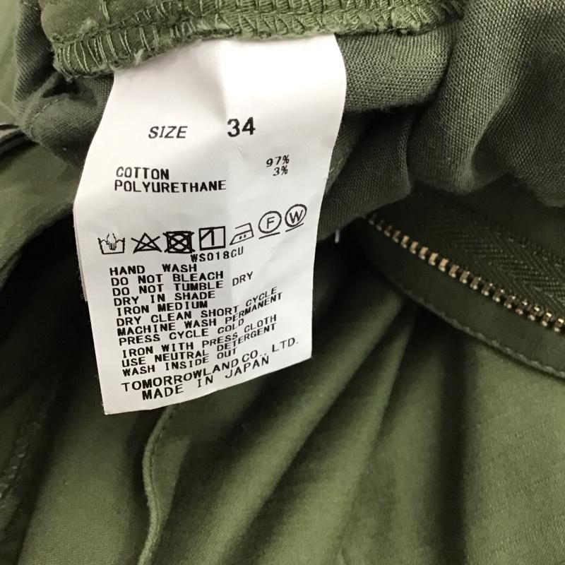 マカフィー MACPHEE パンツ ワークパンツ、ペインターパンツ 34 無地 カーキ / カーキ /  レディース USED 古着 中古 10131997