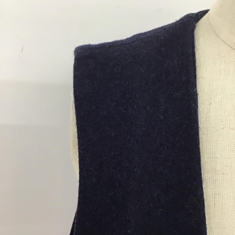 ザラ ZARA TRAFALUC ベスト ベスト ベスト ノースリーブカットソー 前ボタン S 無地 紺 / ネイビー /  レディース USED 古着 中古 10113840