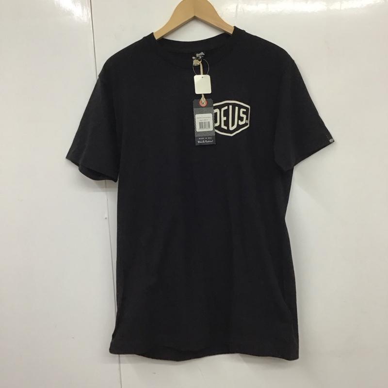デウスエクスマキナ DEUS EX MACHINA Tシャツ 半袖 dmw41808a CAMPERDOWNADDRESSTシャツ 半袖カットソー M ロゴ、文字 黒 / ブラック /  メンズ USED 古着 中古 10130739