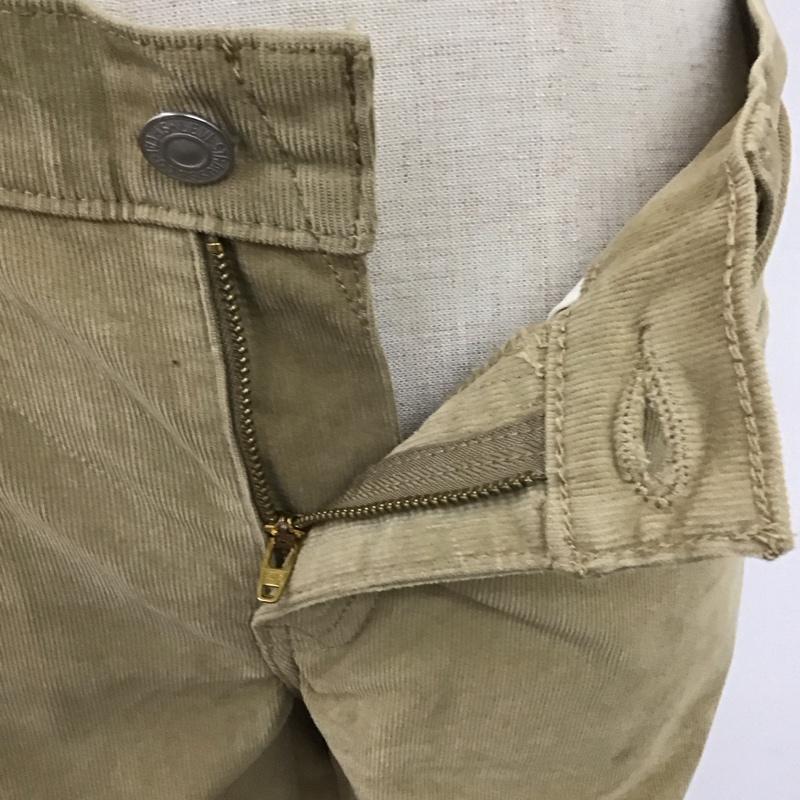 リーバイス Levi s パンツ スラックス 19887-0101 BOYFRIEND テーパードフィット コーデュロイ タグ付き W27 27インチ 無地 ベージュ / ベージュ /  レディース USED 古着 中古 10112348