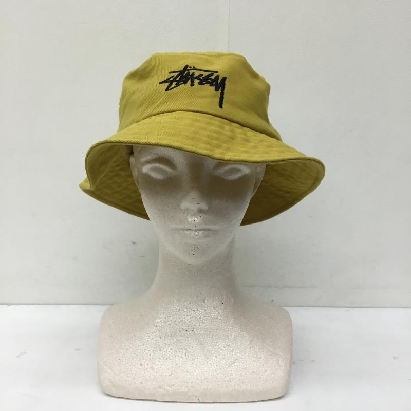 ステューシー STUSSY 帽子 ハット FREE ロゴ、文字 マスタード / マスタード /  メンズ USED 古着 中古 10140575