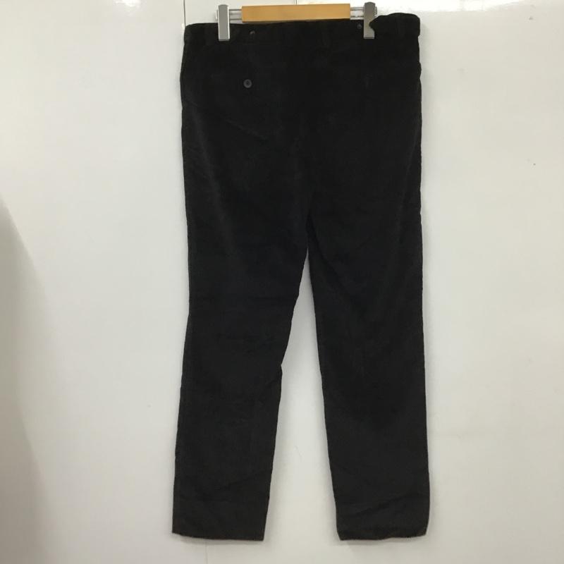 エンポリオアルマーニ EMPORIO ARMANI パンツ スラックス ワイドパンツ コーデュロイパンツ カジュアルパンツ スラックス 48 無地 黒 / ブラック /  メンズ USED 古着 中古 10105572