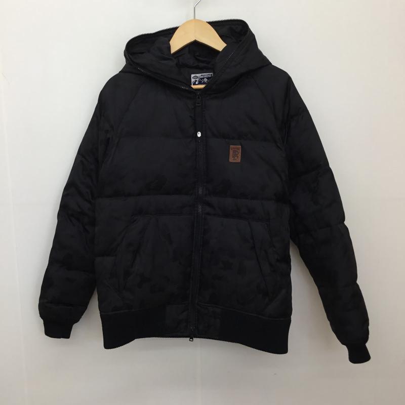 アベイシングエイプ A BATHING APE ジャケット、上着 ダウンジャケット 1860-141-022 JACQUARD ABC CAMO M カモフラージュ柄・迷彩 黒 / ブラック /  メンズ USED 古着 中古 10138533