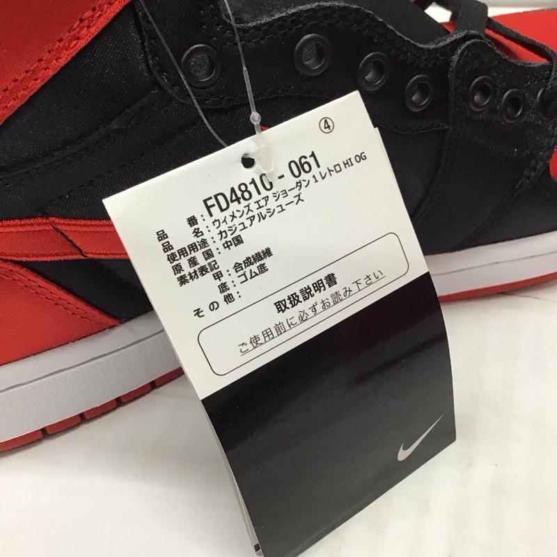 ナイキ NIKE スニーカー スニーカー FD4810-061 WMNS AIR JORDAN 1 RETRO HIGH OG 26.5cm 箱有 26.5cm ロゴ、文字 黒 / ブラック / X 赤 / レッド / X 白 / ホワイト /  メンズ USED 古着 中古 10117349