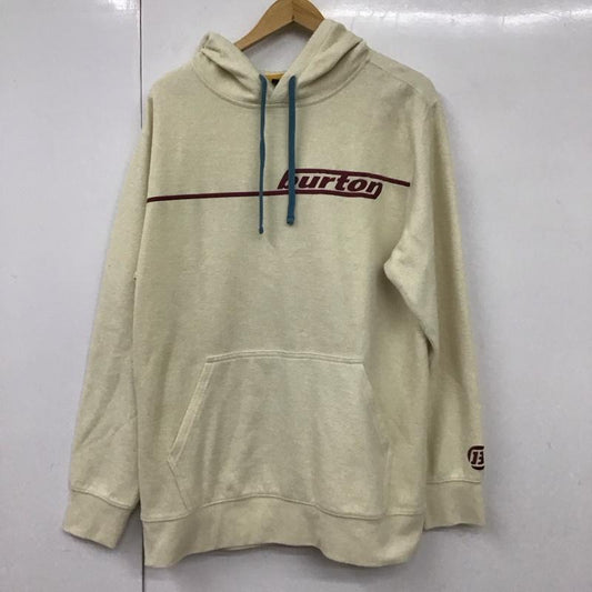 バートン BURTON パーカー 長袖 M 無地 オフホワイト / オフホワイト /  メンズ USED 古着 中古 10130005