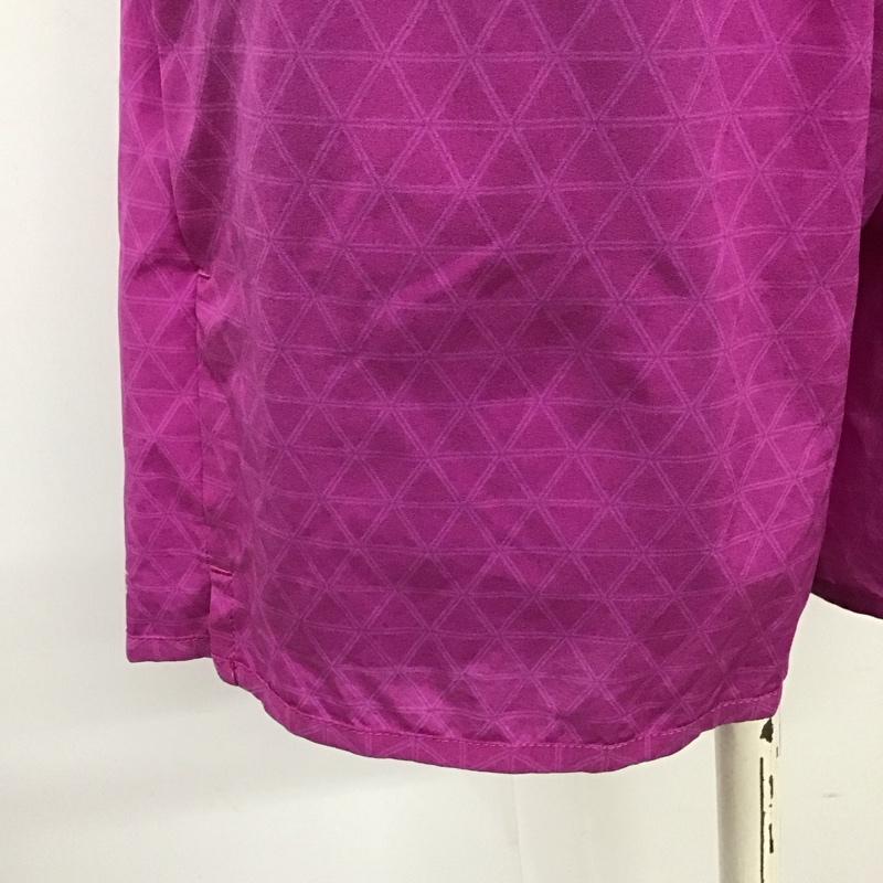 ザノースフェイス THE NORTH FACE パンツ ショートパンツ NBW41571 ノベルティーフライウェイトレーシングショート アウトドア L ロゴ、文字 紫 / パープル / X 黒 / ブラック /  レディース USED 古着 中古 10118718