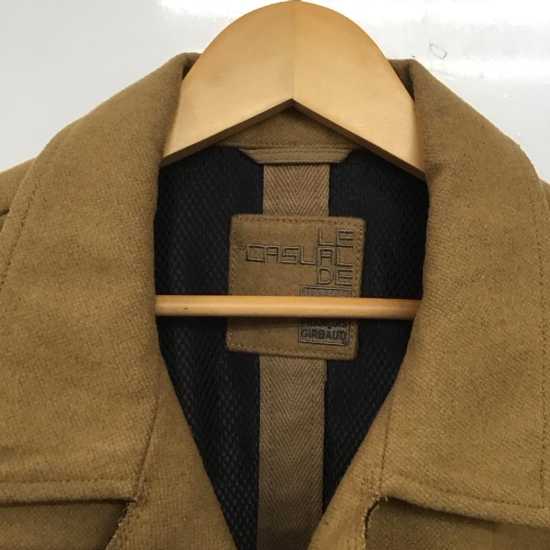 マリテフランソワジルボー MARITHEFRANCOISGIRBAUD ジャケット、上着 ジャケット、ブレザー ロングコートジャケット アウター カラージャケット L 無地 茶 / ブラウン /  メンズ USED 古着 中古 10144805