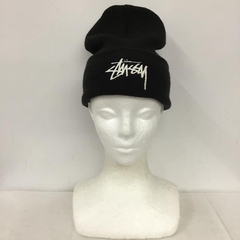 ステューシー STUSSY 帽子 ニット帽 CV8961-011 Cuffed Beanie NIKE ロゴ、文字 黒 / ブラック /  メンズ USED 古着 中古 10136336