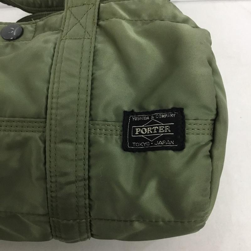 ポーター PORTER ボストンバッグ ボストンバッグ タンカー ミニボストンバッグ ロゴ、文字 カーキ / カーキ /  メンズ USED 古着 中古 10142187