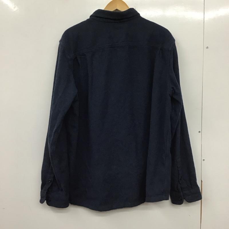 パタゴニア patagonia シャツ、ブラウス 長袖 長袖シャツ 無地シャツ カラーシャツ L 無地 紺 / ネイビー /  メンズ USED 古着 中古 10139846