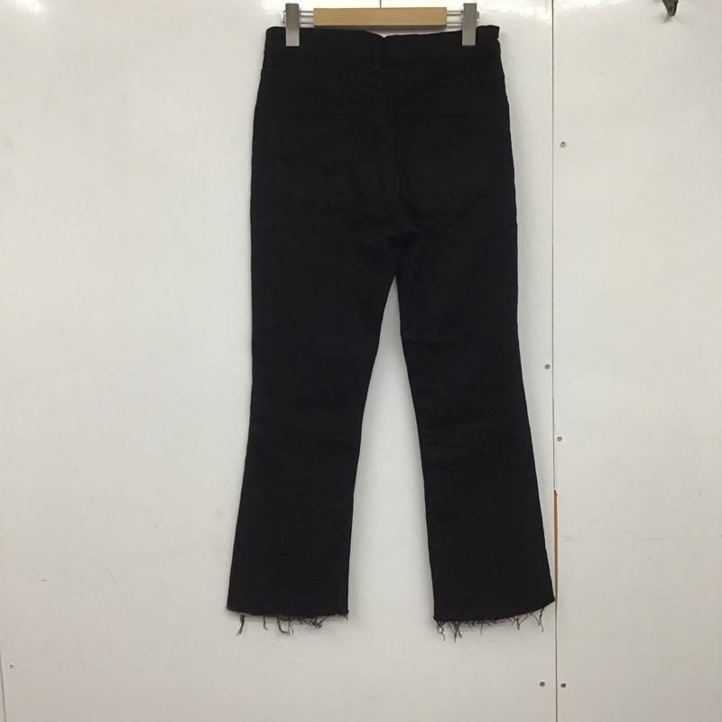 ザラ ZARA パンツ デニム、ジーンズ 3643 018 800 カットオフ ストレッチ 無地 黒 / ブラック /  レディース USED 古着 中古 10142009