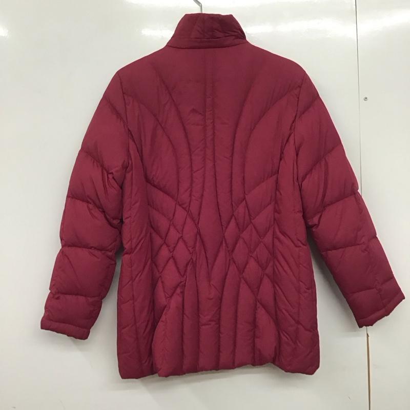 エルエルビーン L.L.Bean ジャケット、上着 ジャケット、ブレザー ジップアップジャケット アウター ダウンジャケット S 無地 えんじ / ワインレッド /  レディース USED 古着 中古 10136453
