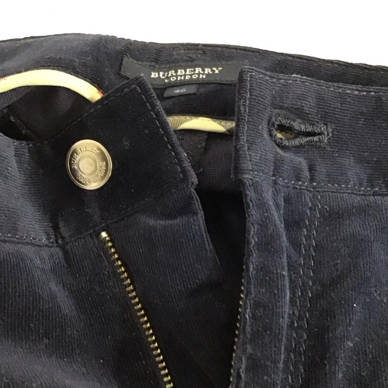 バーバリーロンドン Burberry London パンツ デニム、ジーンズ コーデュロイパンツ スリムパンツ ストレッチパンツ カジュアルパンツ 46インチ 無地 紺 / ネイビー /  レディース USED 古着 中古 10122473