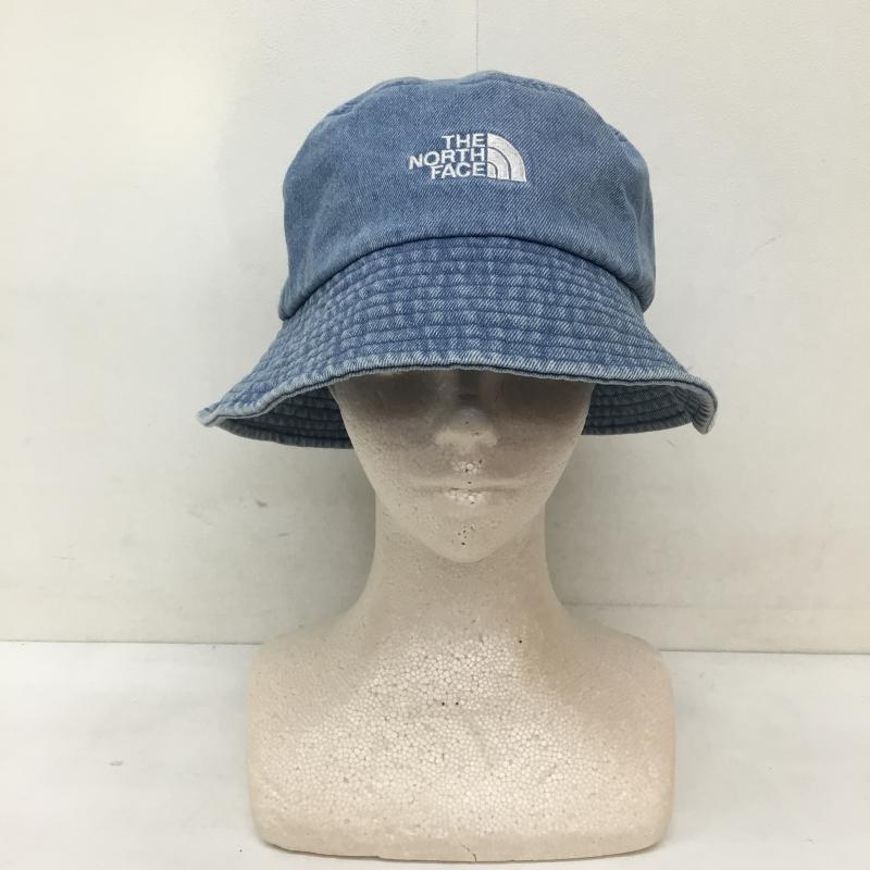 ザノースフェイス THE NORTH FACE 帽子 ハット デニム生地　バケットハット　NE3HQ00M FREE ロゴ、文字 青 / ブルー /  メンズ USED 古着 中古 10135650