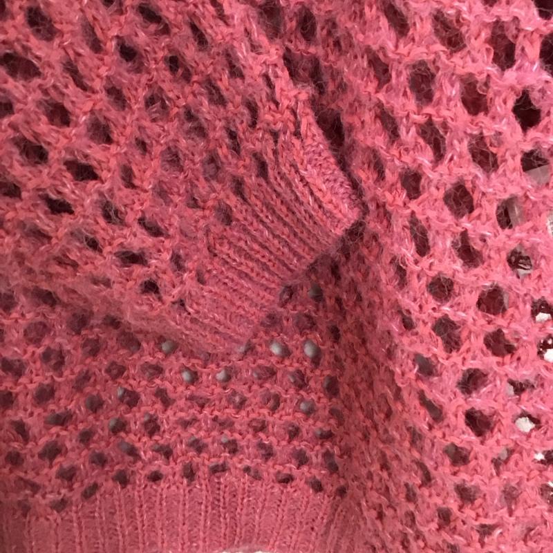 ニコアンド niko and... ニット、セーター 長袖 NKN36680RM メッシュニット FREE 無地 桃 / ピンク /  レディース USED 古着 中古 10147241