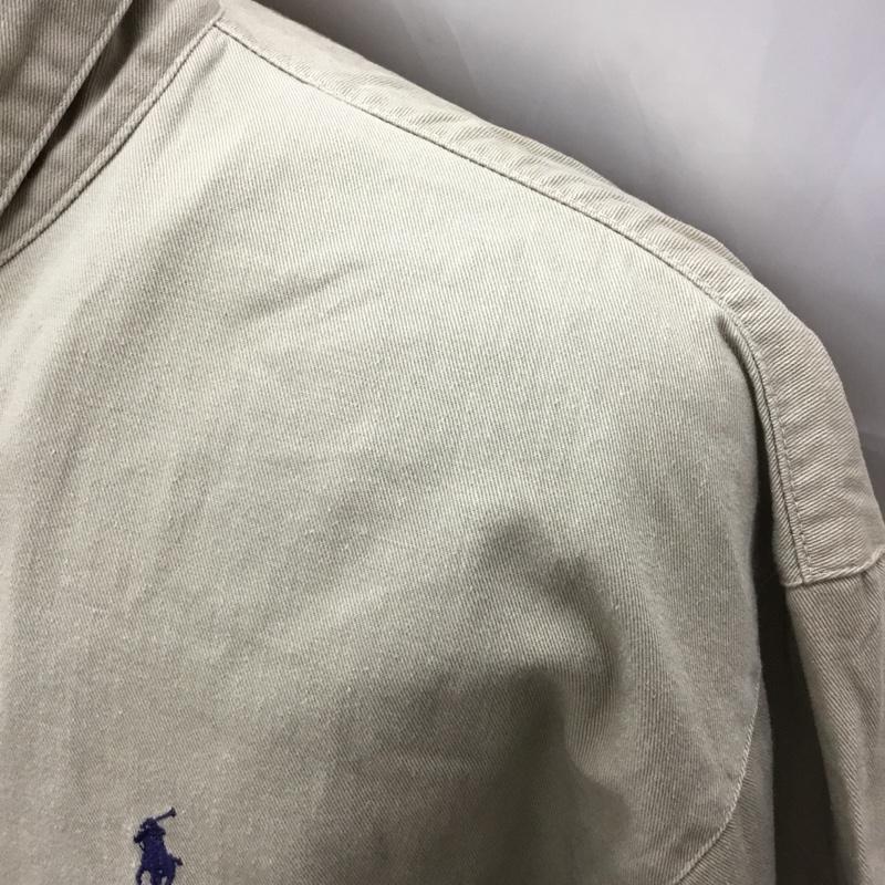 ポロバイラルフローレン Polo by RALPH LAUREN ジャケット、上着 ジャケット、ブレザー ベイポートジャケット コットン L ワンポイント ベージュ / ベージュ /  メンズ USED 古着 中古 10111363