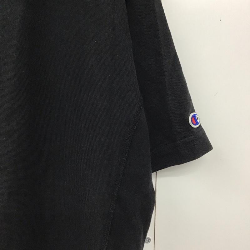 チャンピオン Campion Tシャツ 半袖 c8-m394 半袖Tシャツ 半袖カットソー プリントTシャツ M ロゴ、文字 黒 / ブラック /  メンズ USED 古着 中古 10142615