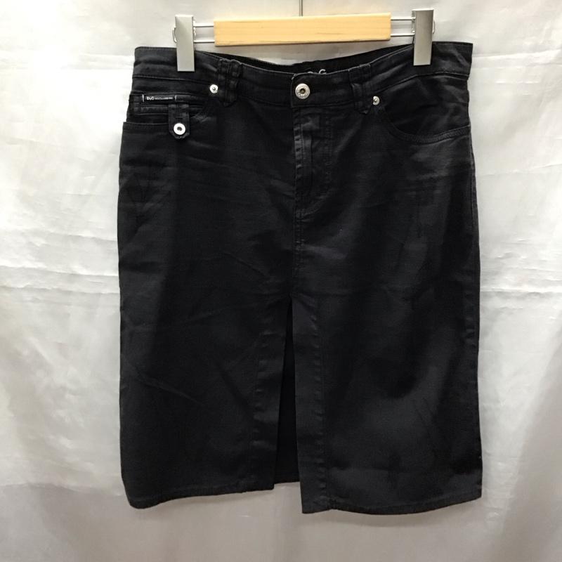 ドルチェアンドガッバーナ DOLCE&GABBANA スカート ミニスカート 26インチ 無地 黒 / ブラック /  レディース USED 古着 中古 10123414