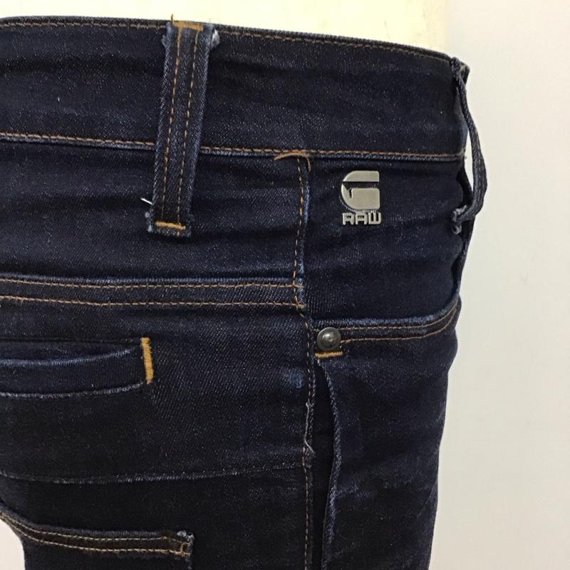 ジースターロゥ G-STAR RAW パンツ デニム、ジーンズ デニムパンツ スリムパンツ ストレッチパンツ ジーンズ 27インチ 無地 インディゴ / インディゴ /  メンズ USED 古着 中古 10117281