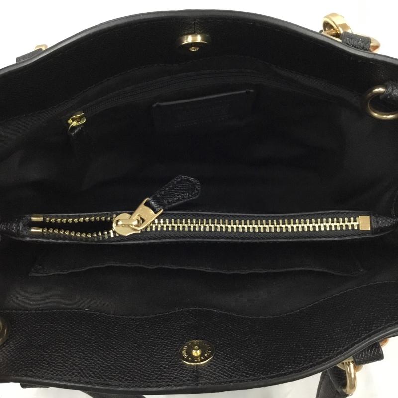 コーチ COACH ハンドバッグ ハンドバッグ F57847 ミネッタクロスボディ ロゴ、文字 黒 / ブラック / X 金 / ゴールド /  レディース USED 古着 中古 10105770