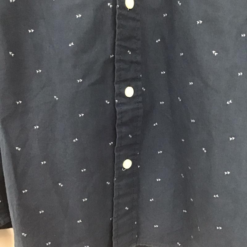 アバクロンビーアンドフィッチ ABERCROMBIE&FITCH シャツ、ブラウス 長袖 長袖シャツ ボタンダウンシャツ カラーシャツ XXL 総柄 紺 / ネイビー /  メンズ USED 古着 中古 10146654