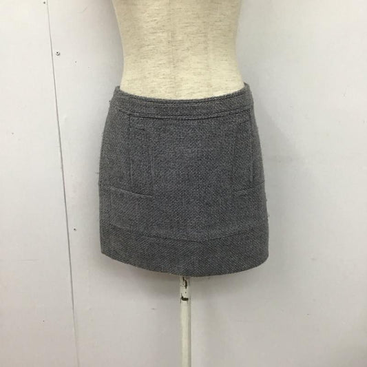 シーバイクロエ SEE BY CHLOE スカート ミニスカート ミニスカート タイトスカート ジップアップ 38 無地 灰 / グレー /  レディース USED 古着 中古 10125164