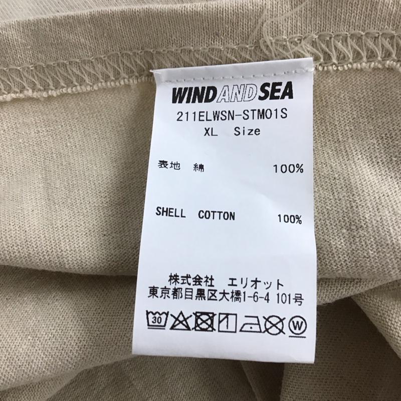 ウィンダンシー WIND AND SEA Tシャツ 半袖 211elwsn-stmo1s 半袖カットソー プリントTシャツ NEIGHBORHOOD XL ロゴ、文字 ベージュ / ベージュ /  メンズ USED 古着 中古 10140957