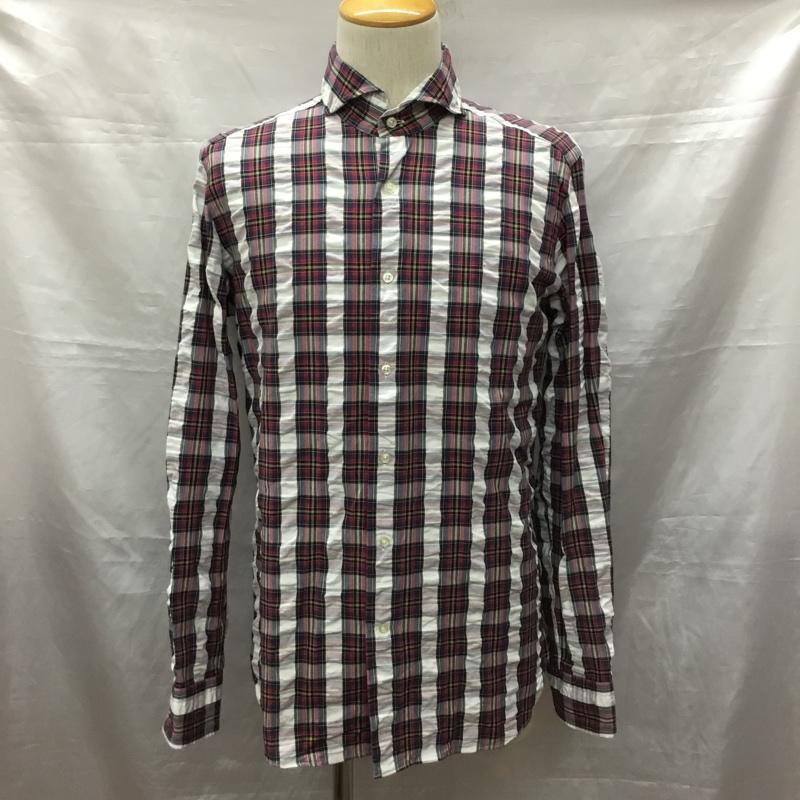 ギローバー GUY ROVER シャツ、ブラウス 長袖 長袖シャツ カラーシャツ 長袖カットソー チェックシャツ M チェック マルチカラー / マルチカラー /  メンズ USED 古着 中古 10119397