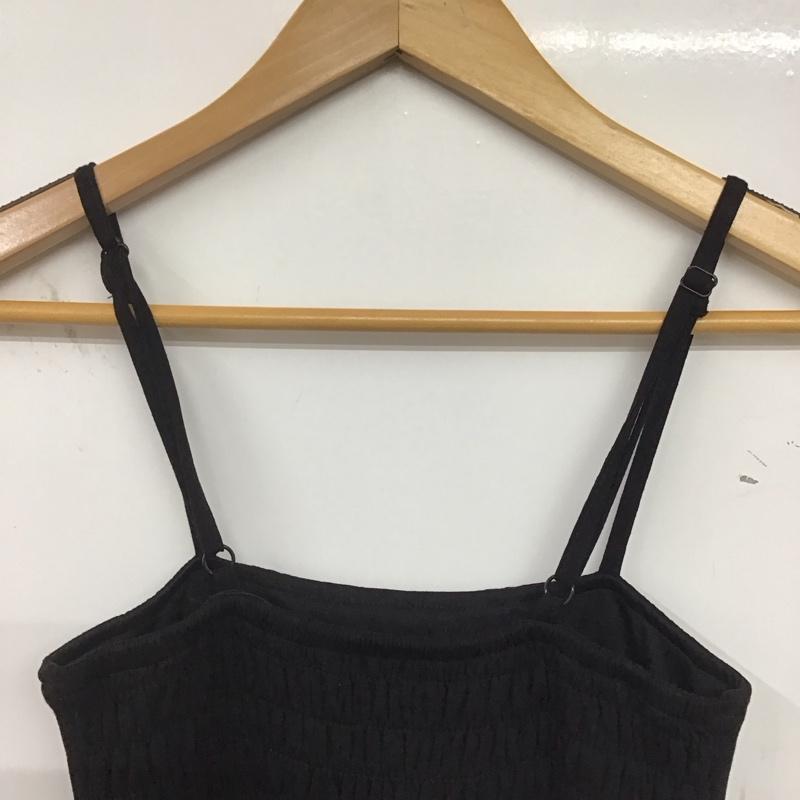 セシルマクビー CECIL McBEE ワンピース ロングスカート キャミワンピース 刺繍 M 花柄 黒 / ブラック /  レディース USED 古着 中古 10142269