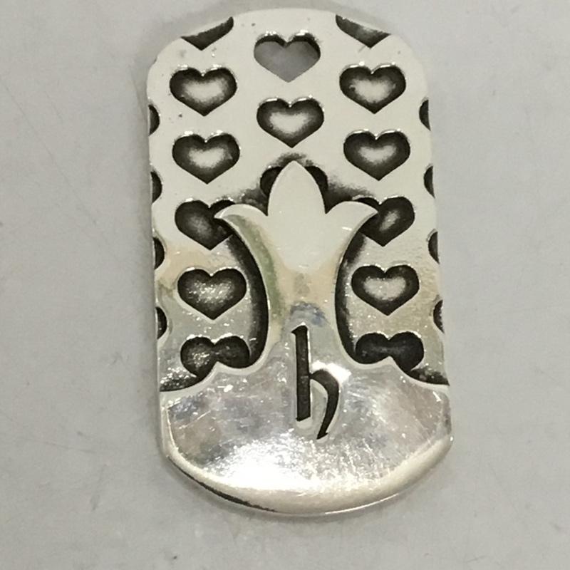 エーアンドジー A&G アクセサリー ネックレス、ペンダント hide ペンダントトップ ハート ロゴ、文字 銀 / シルバー /  メンズ USED 古着 中古 10130782